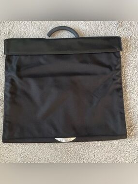 Zero Halliburton Garment Bag Case Suit Cover Black Nylon Carry On Carrier EUC!